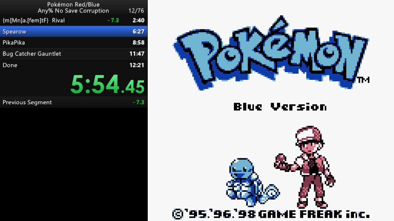 Pokémon Blue NSC in 12:03.29
