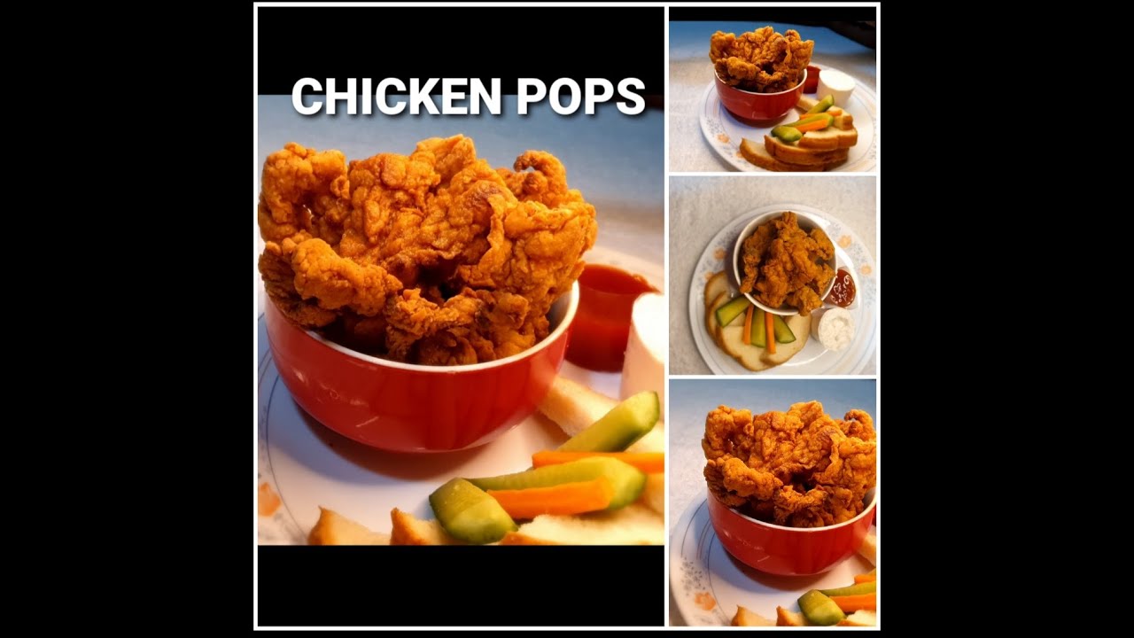 CHICKEN POPS / FRIED CHICKEN / STARTER RECIPE / CRISPY FRIED CHICKEN .