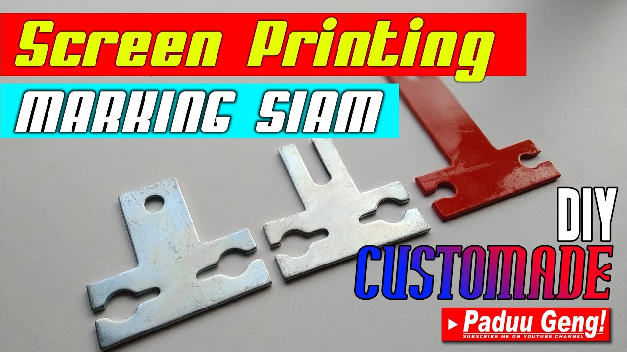 [DIY SCREEN PRINTING] MARKING SIAM FISH TALE DIY CUSTOMADE