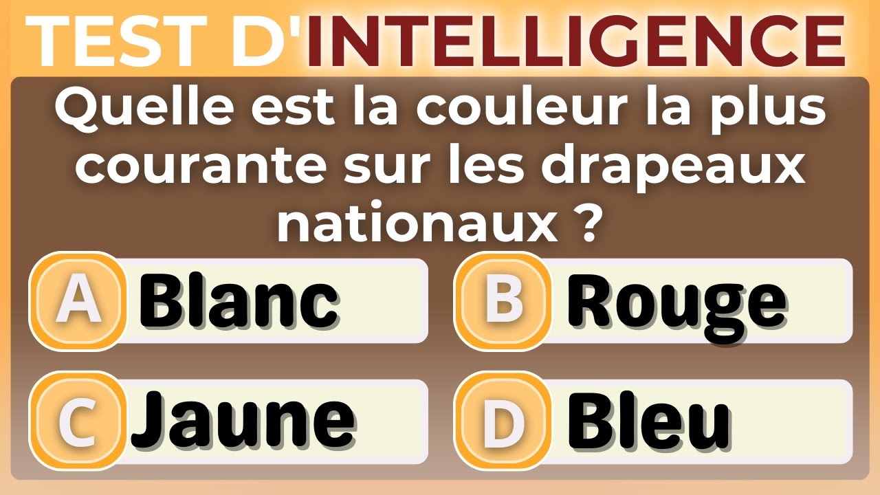 CE QUIZ R&Eacute;V&Egrave;LE SI VOTRE M&Eacute;MOIRE ET VOTRE LOGIQUE SONT ENCORE INTACTES ! | QUIZ CG 52