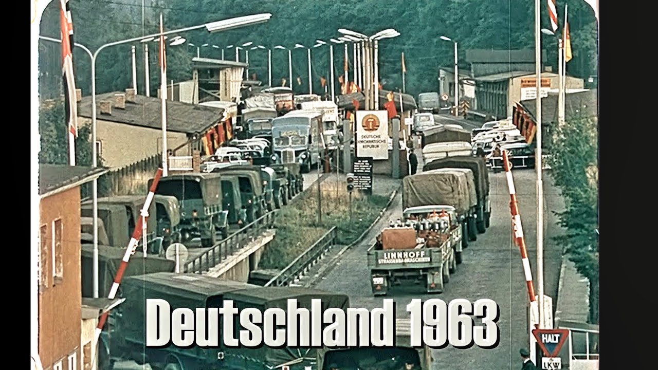 Deutsche Städte 1963: Hamburg - Berlin - Köln - München - Frankfurt + Grenze Helmstedt/Marienborn