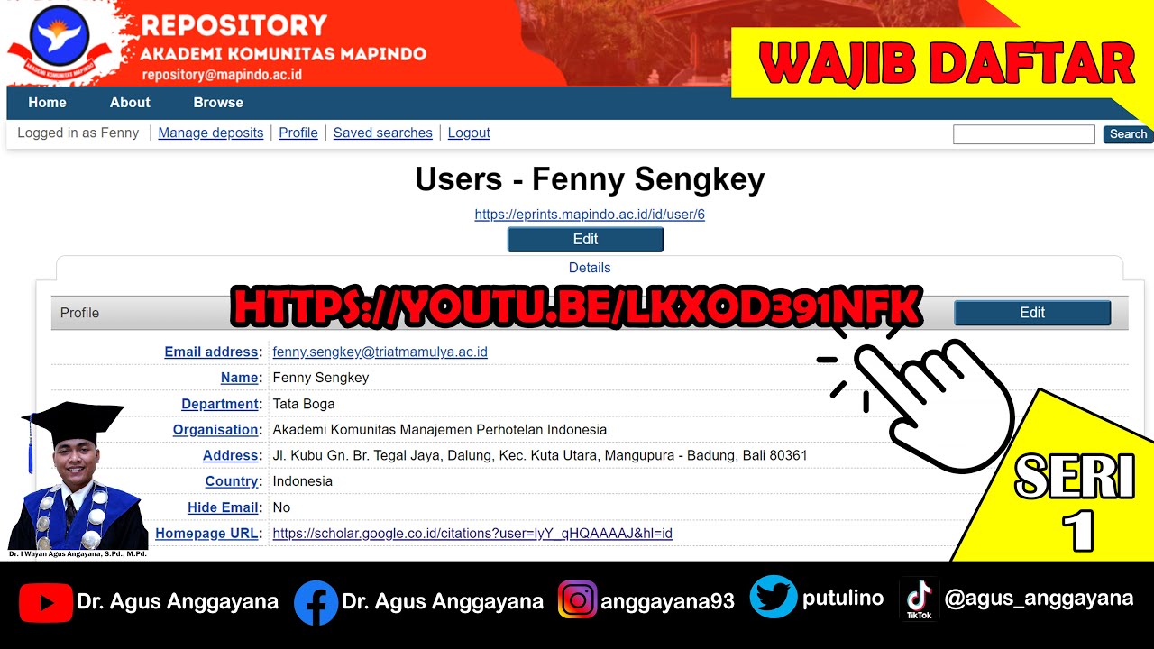 DAFTAR AKUN REPOSITORY KAMPUS LENGKAP UNTUK DOSEN & MAHASISWA | EPRINTS | SERI 1