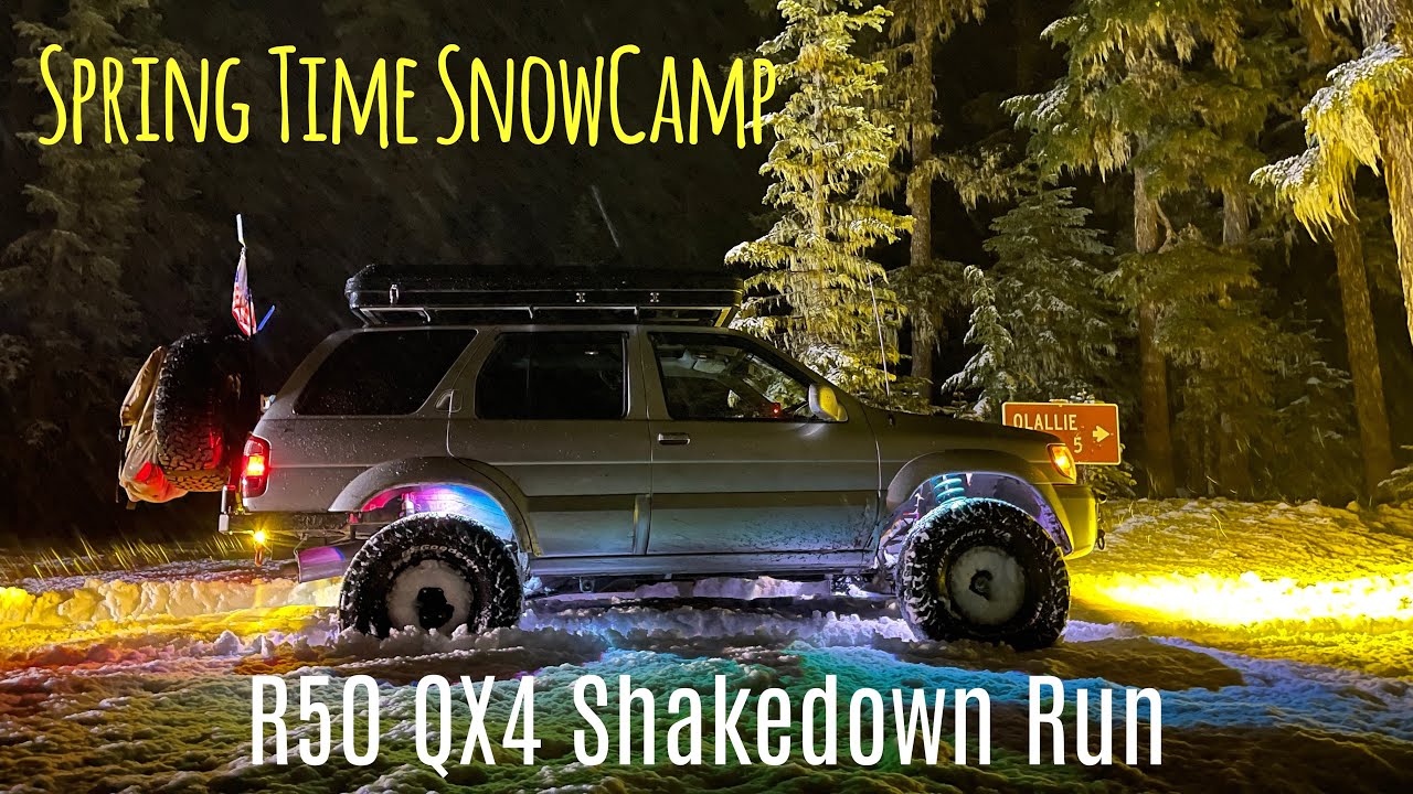 Infiniti QX4 R50 Off-Road Shakedown in Spring Snow| Infiniti QX4 R50 Shakedown in the Spring Snow