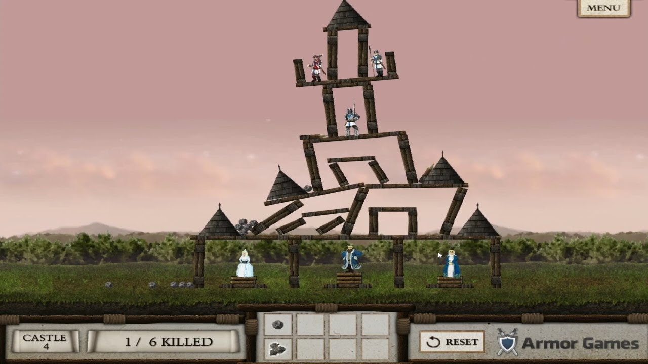 Crush the Castle Flash Game Playthrough