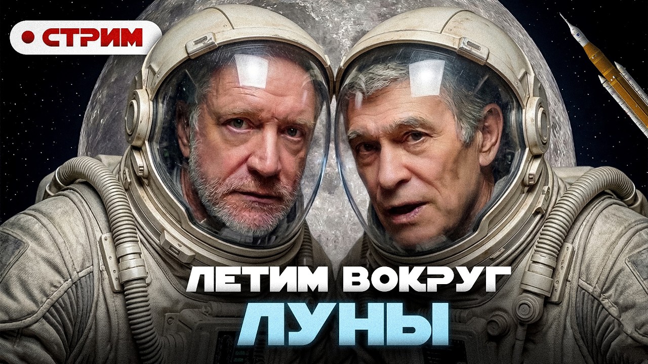 ОБЛЁТ ЛУНЫ комментируют СУРДИН,  СЕМИХАТОВ и ГРОМОВ. Стрим ARTEMIDA-2