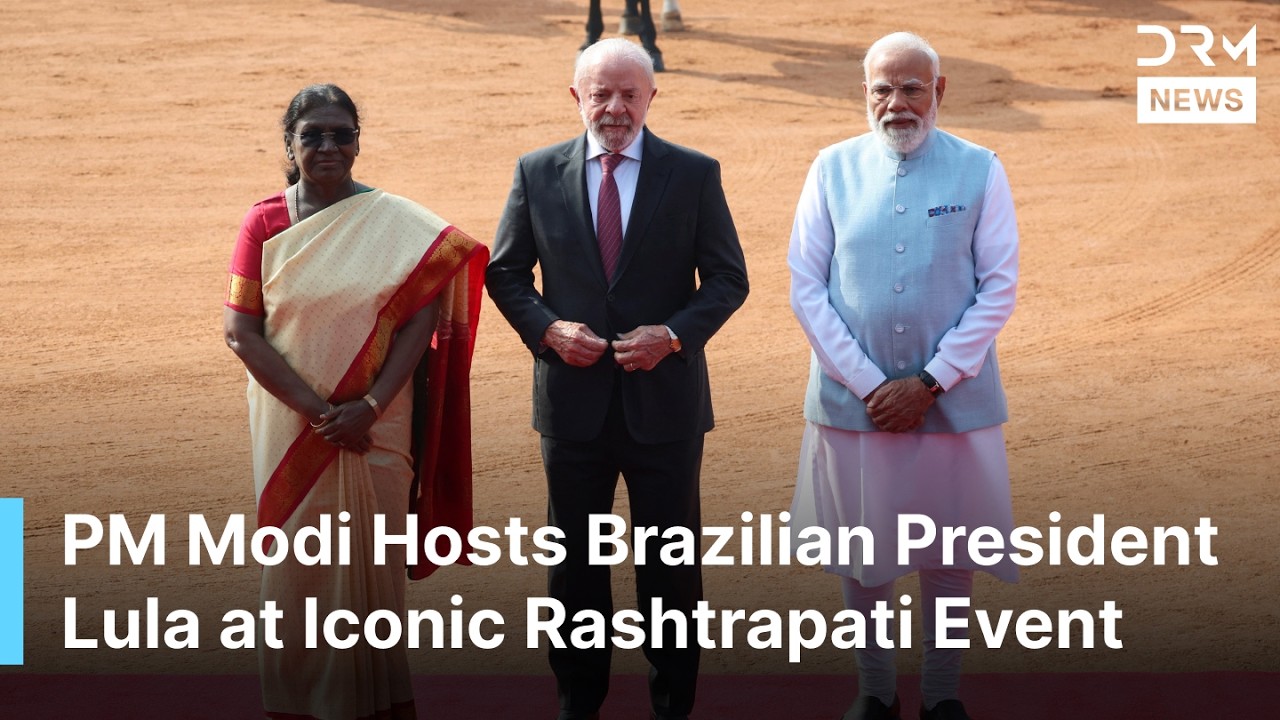 GRAND WELCOME: PM Modi Hosts Brazilian President Lula at Iconic Rashtrapati Event | AC1B