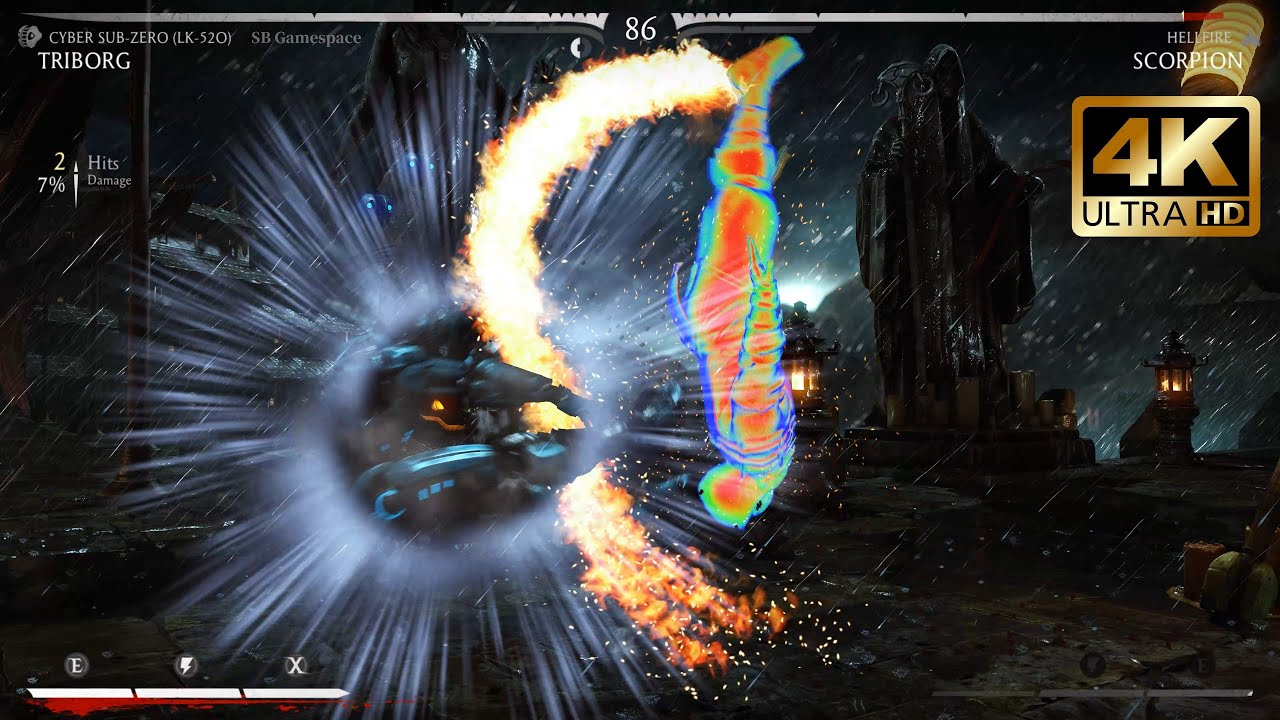 Triborg (Cyber Sub-Zero) vs Scorpian - Mortal Kombat X