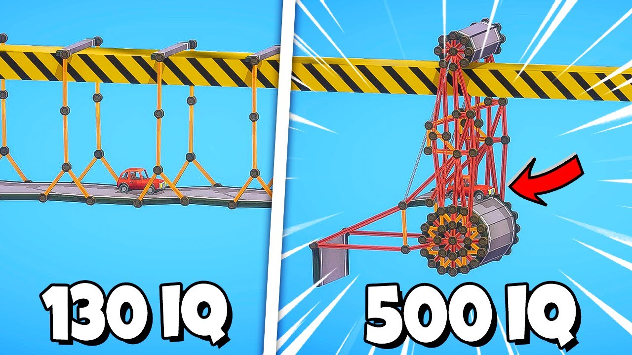 500 IQ bridges in Poly Bridge 3!
