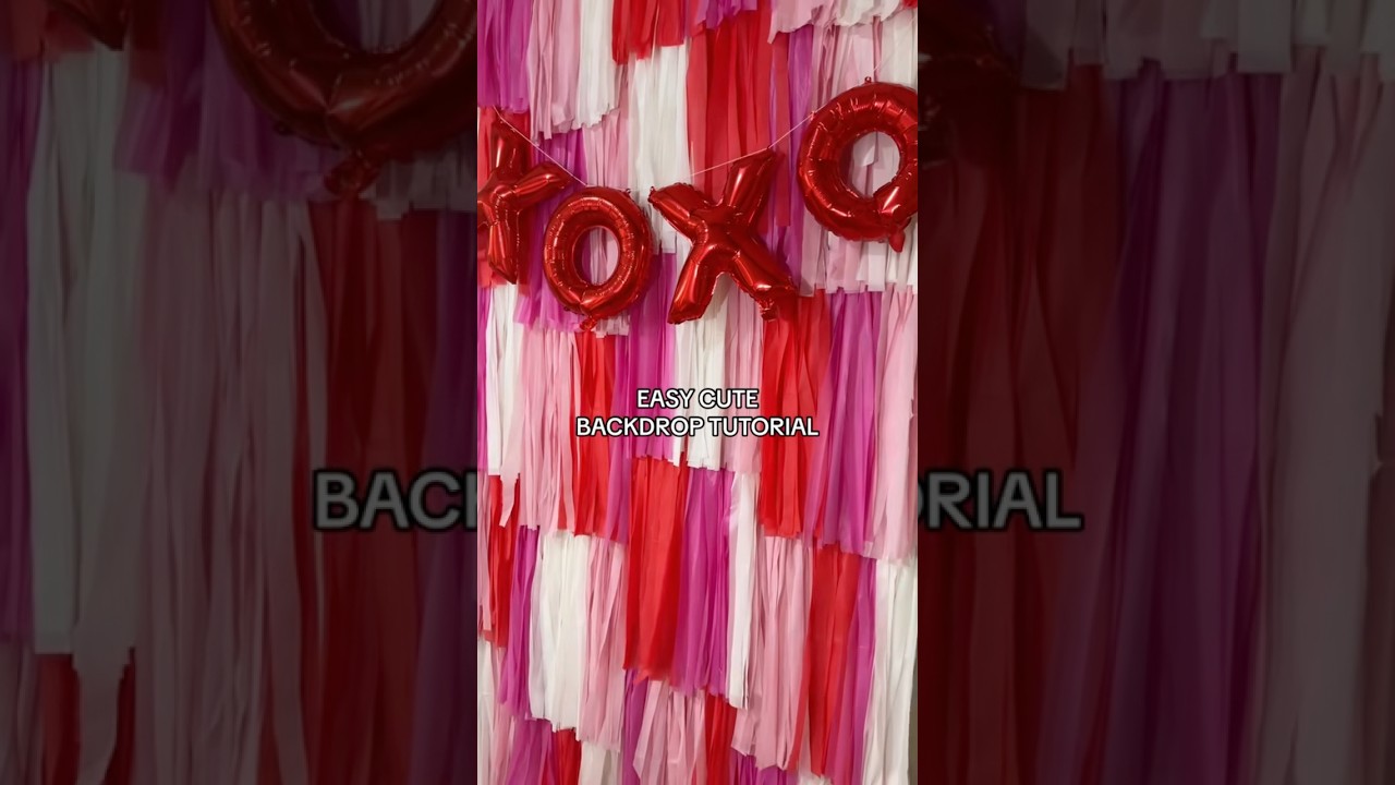 Valentines Party backdrop tutorial! 