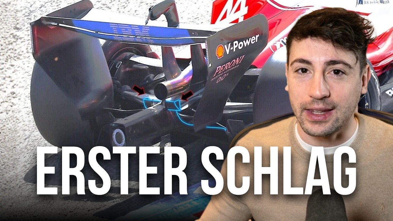 Ferrari mit größerem Diffusor und Audi ohne Seitenkästen