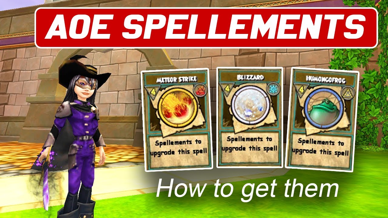 Wizard101: Как получить руководство по AOE SPELLEMENTS