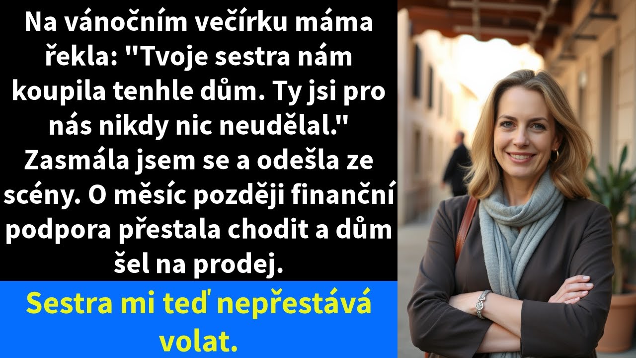 Na vánočním večírku máma řekla: 