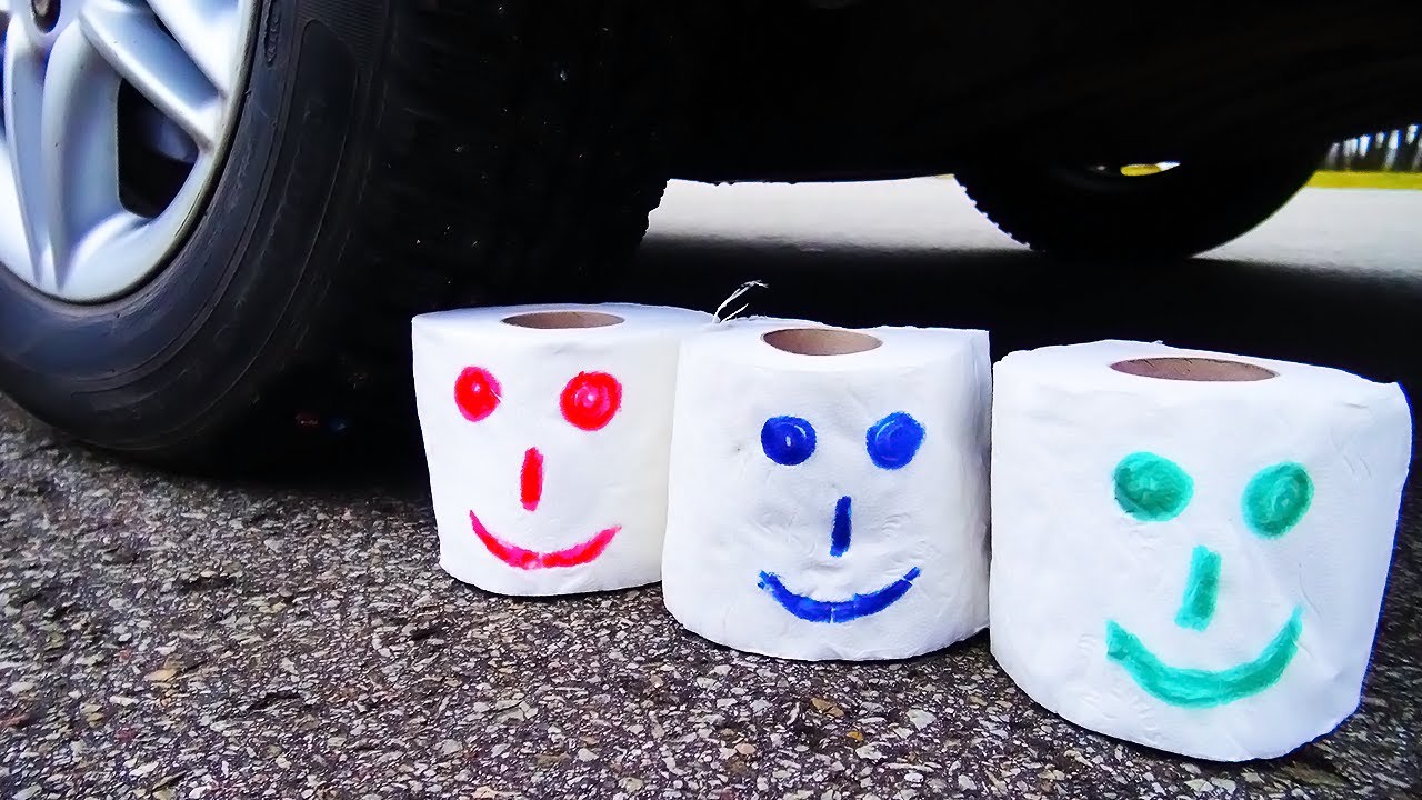 Aplastando Cosas Crujientes y Suaves! Bombillas VS Rueda de Coche