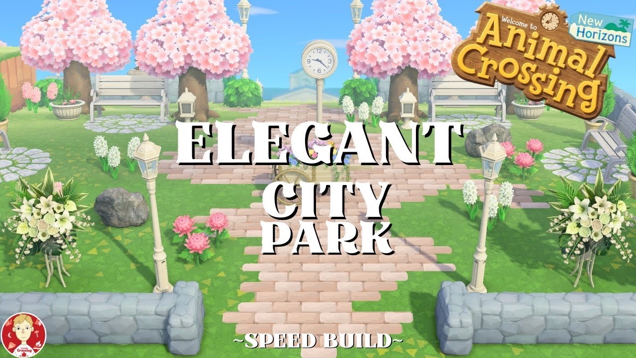 Animal Crossing New Horizons ElegantCore City Park ACNH Citycore Speed Build