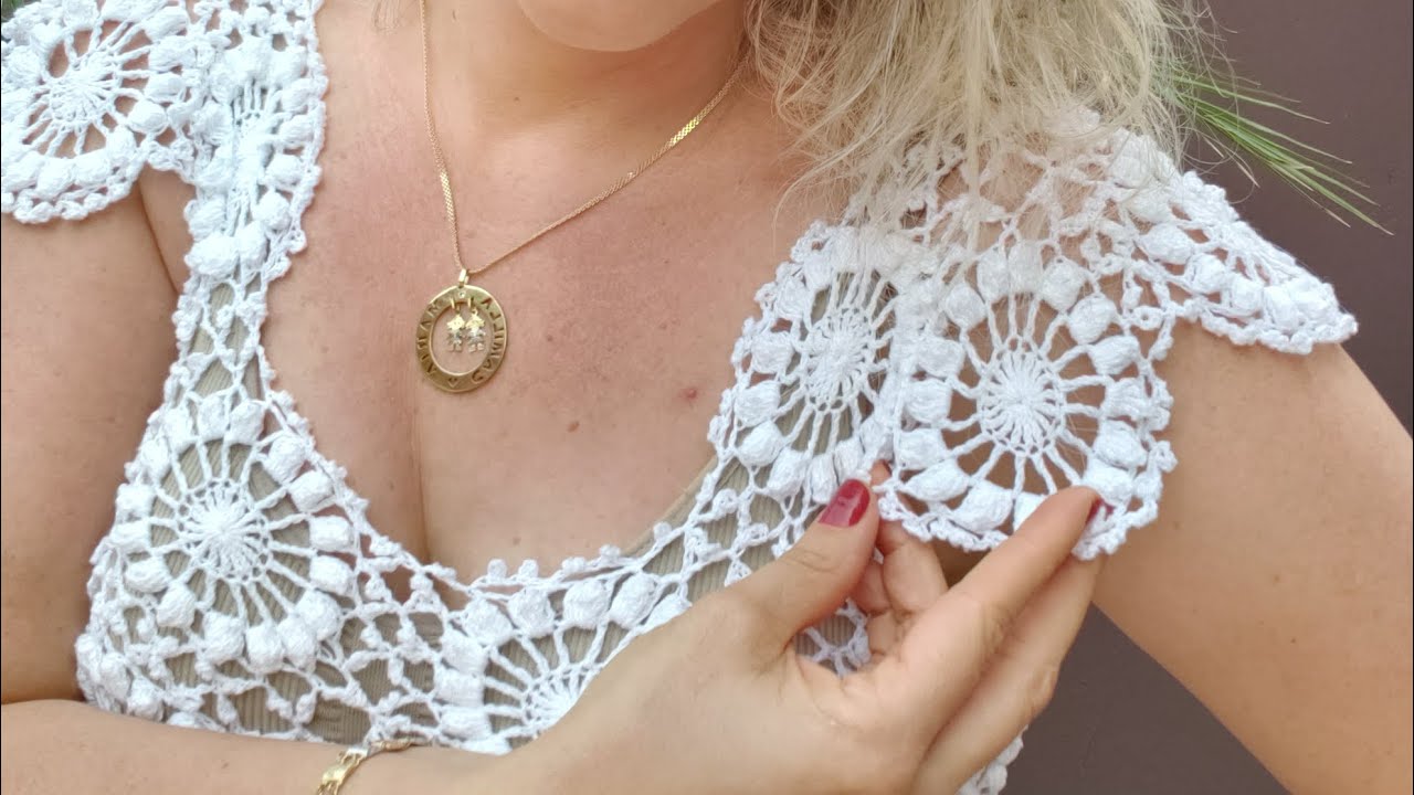 Minha blusa de crochê preferida !!!! Revelando os detalhes dessa peça 😍