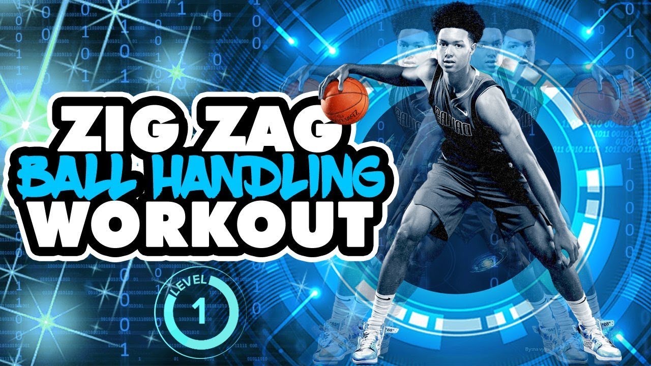 4 MINUTE BALL HANDLING WORKOUT! Zig Zag Lvl 1