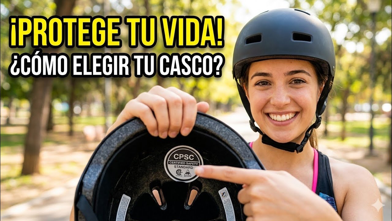 aprende a como escoger un casco para patinar o andar en bici.