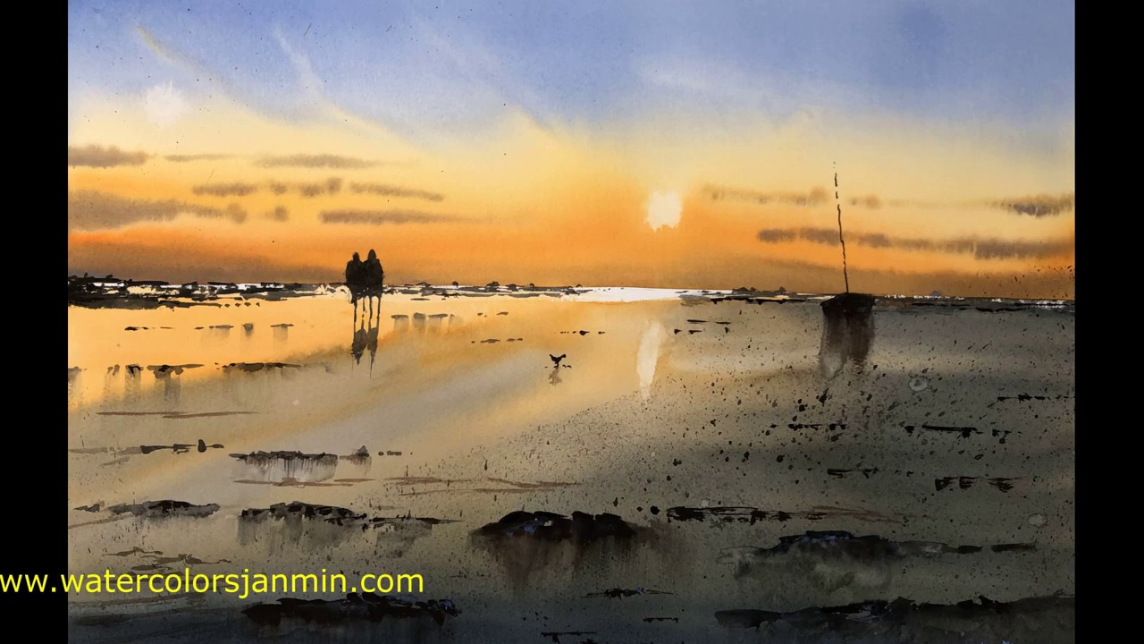 Watercolor demo Happy Walk
