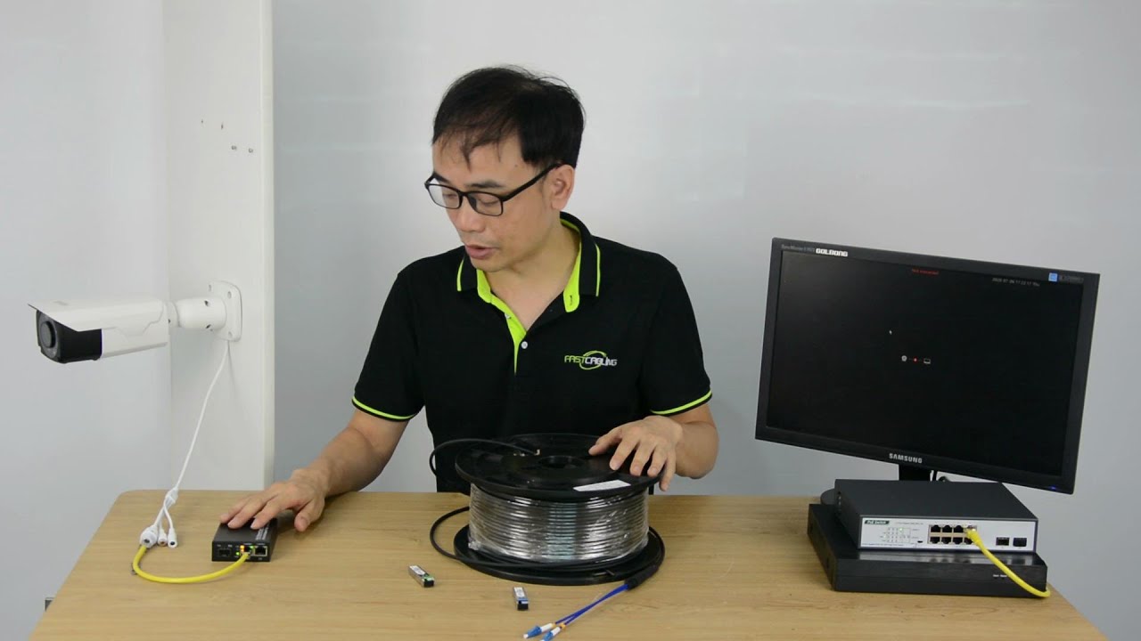 Use Single Fiber Optical Cable Strand to Connect PoE Media Convertor from Point A to Point B