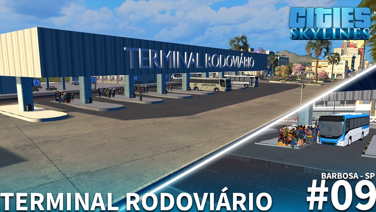 #BARBOSA 09 | RODOVIÁRIA PERSONALIZADA - com terminal de ônibus [Cities: Skylines]