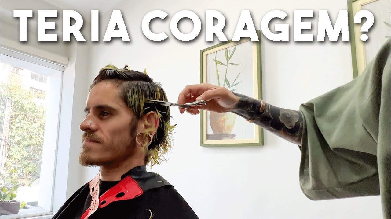 OLHA SÓ O CORTE DE CABELO QUE ELE FEZ EM MIM  😱✂️
