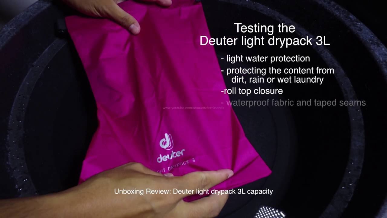 Unboxing Review: Deuter Light Drypack 3L Capacity