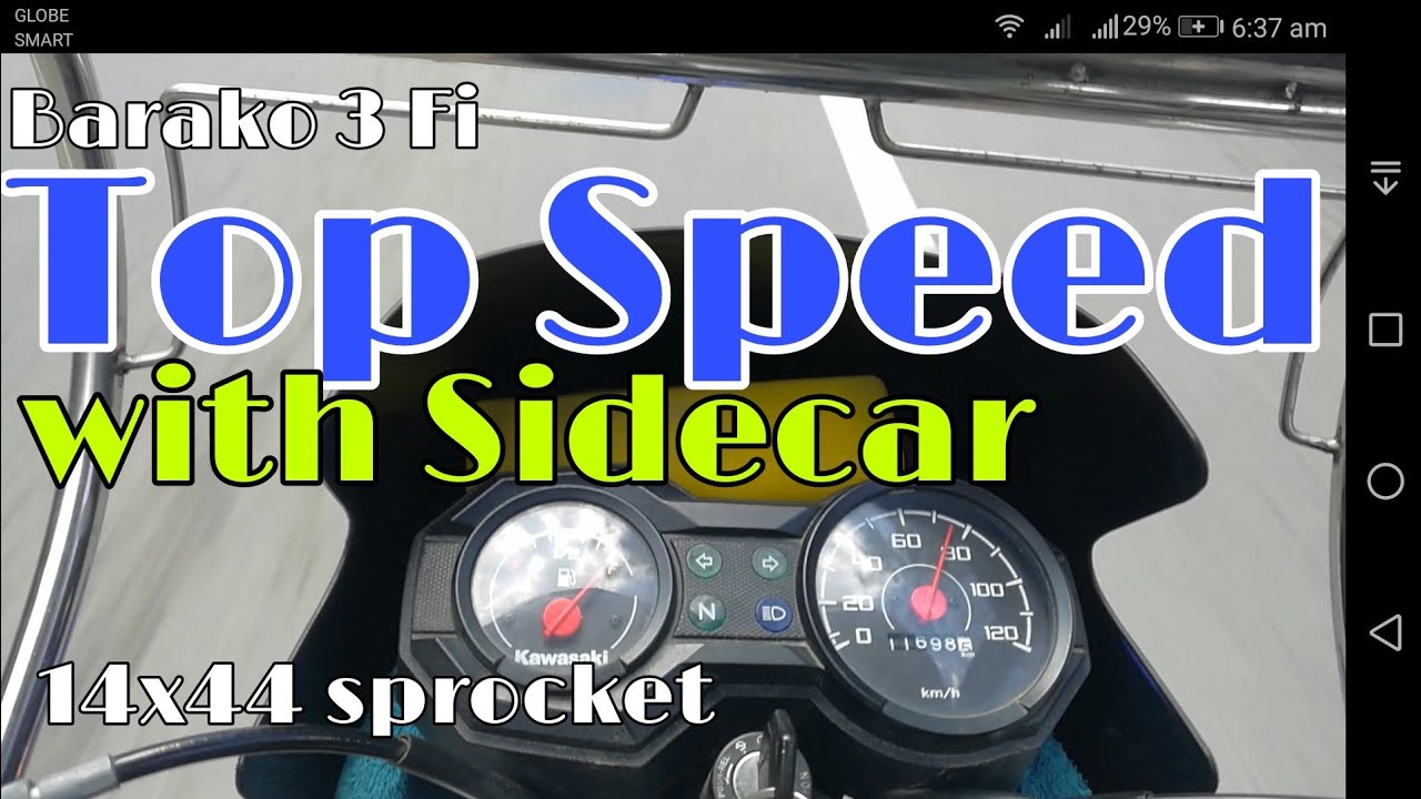 Top Speed ni Barako 3 Fi with Sidecar! kailangan tlaga ng reset