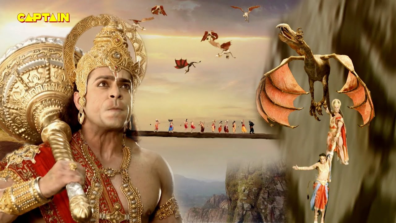 हनुमान जी अंगद और अपनी सेना को कैसे बचाया आग की झील और उड़ते हुए दानवो से | Mahabali Hanuman EP 371