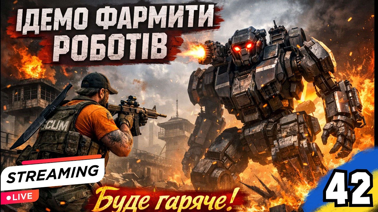 SCUM: ДОЧЕКАЛИСЬ! Ідемо фармити РОБОТІВ  [EU/UA-Ukraine] MARTIN Scum server PVP/PVE