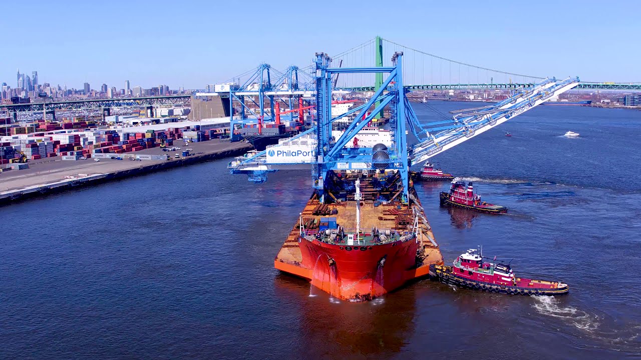13 Feet Taller: PhilaPort Cranes on the Delaware River Waterfront
