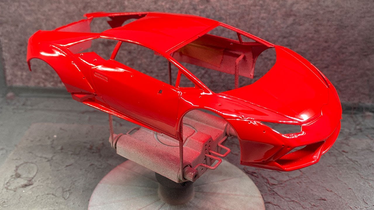 Aoshima: Lamborghini Huracan Libertywalk Part 1 Bodywork Paint and Polishing