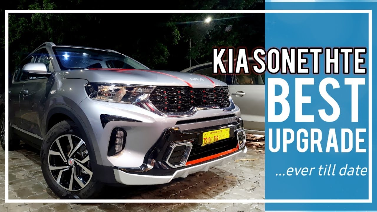 KIA SONET HTE TO GT LINE || FRONT GRILL || GT DIFFUSERS || ALLOYS || ICE CUBE FOGLAMPS #9550010888