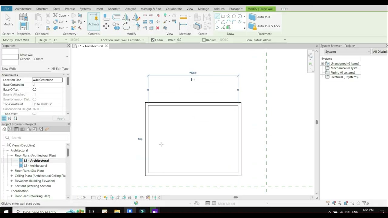 Revit Tutorial– Lezione 1: Muri, porte, finestre