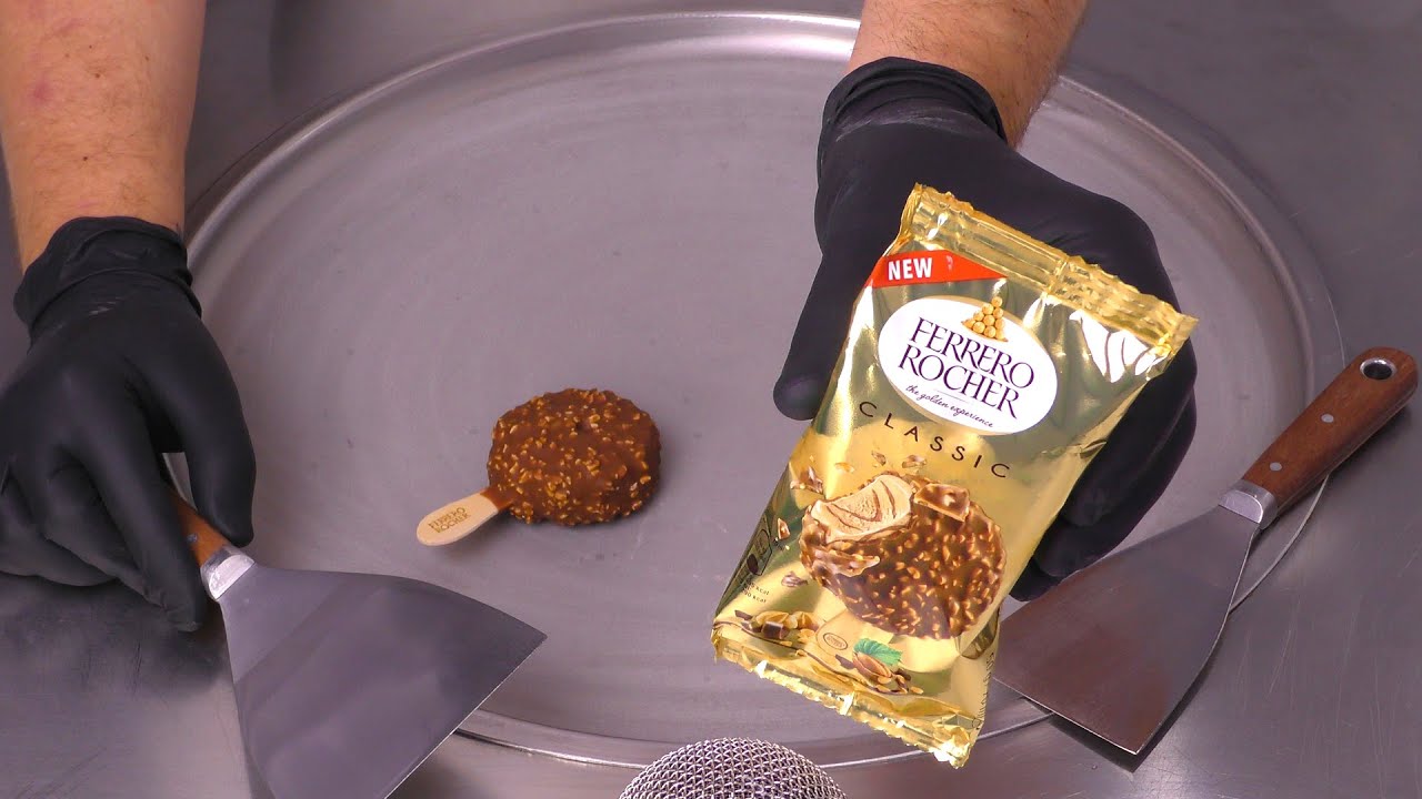 Ferrero Rocher - Ice Cream Rolls | ASMR