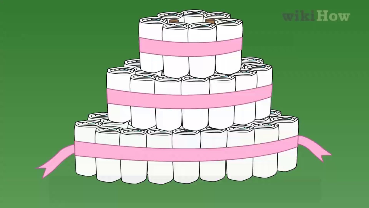 Как сделать торт из подгузников