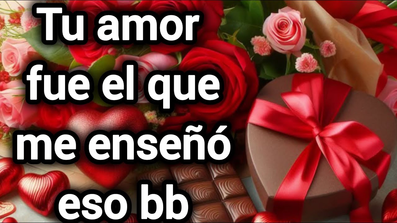 Tu amor fue el que me enseñó eso bb