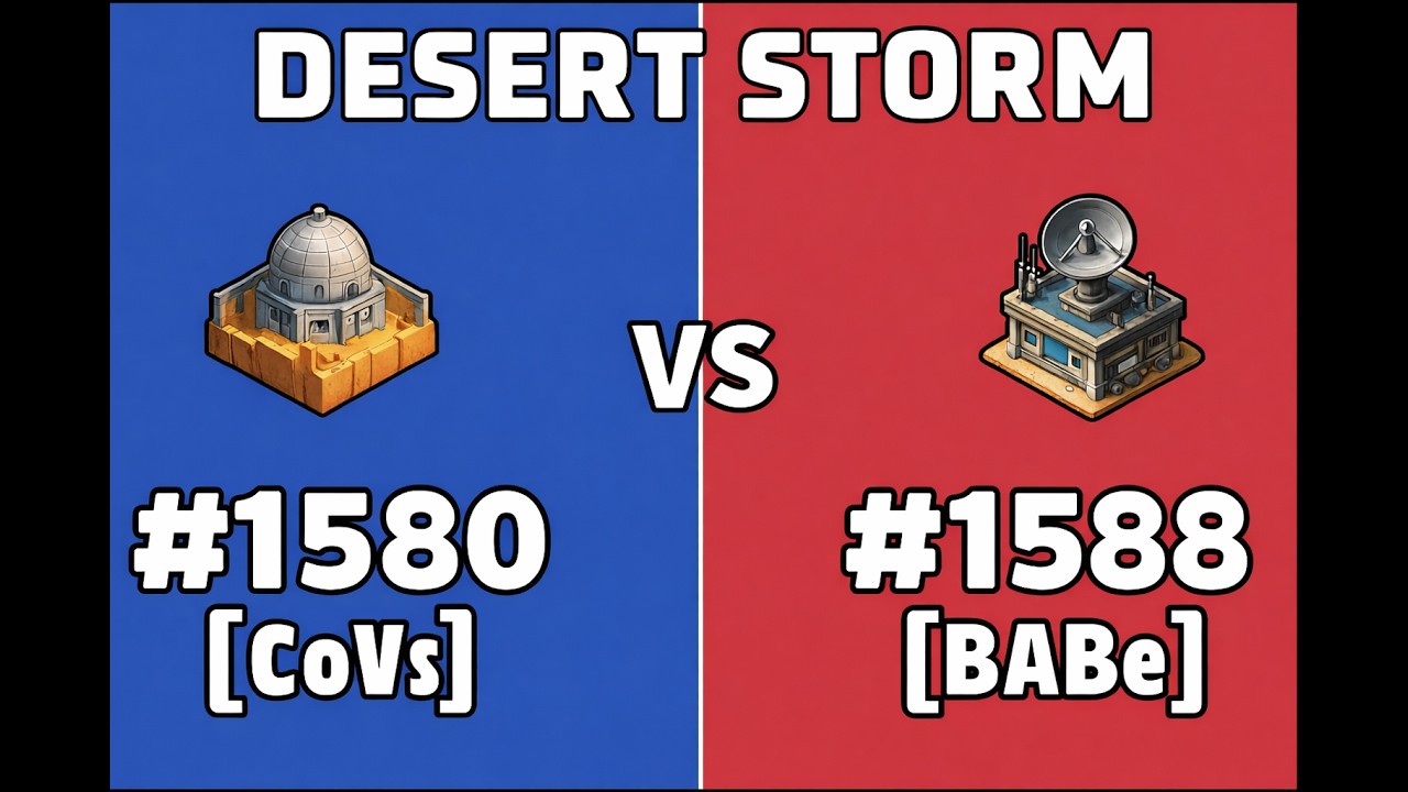 Last War Survival - Desert Storm - 1580 CoVs  vs  1588 BABe /Here we go again  #lastwarsurvivalgame