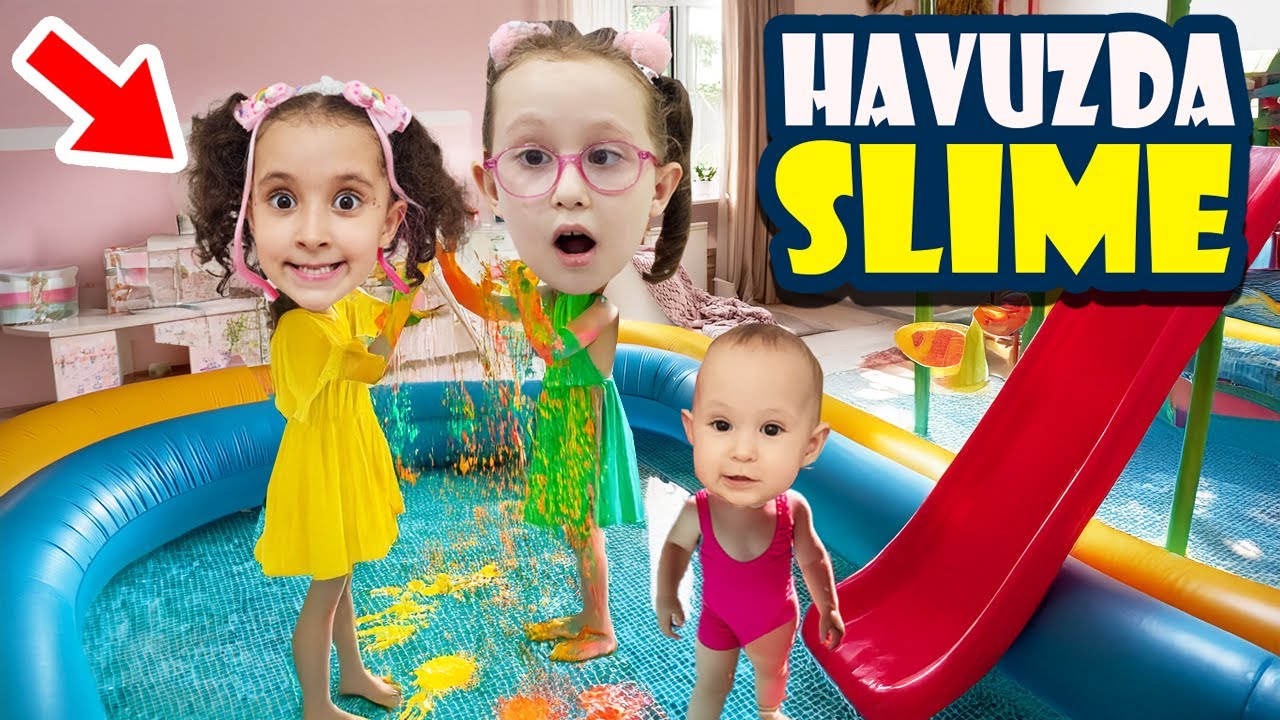 BAHAR VE BANU ALYA EVİN İÇİNDE HAVUZ KURDU !! SÜRPRİZ YAPTIM !!