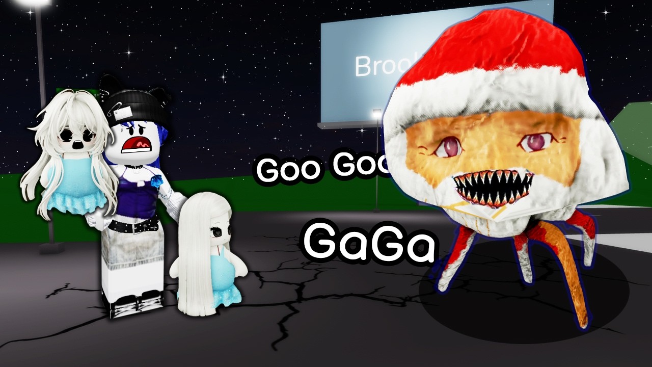 ซ่อนตัวจาก GOO GOO GAGA ในเมืองบรู๊คเฮเว่น | Roblox GOO GOO GAGA in Brookhaven