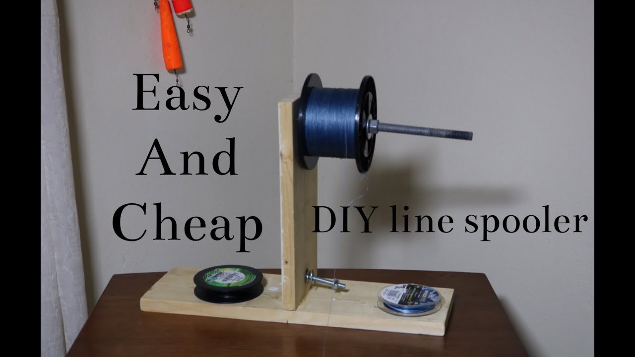 DIY line spooling station