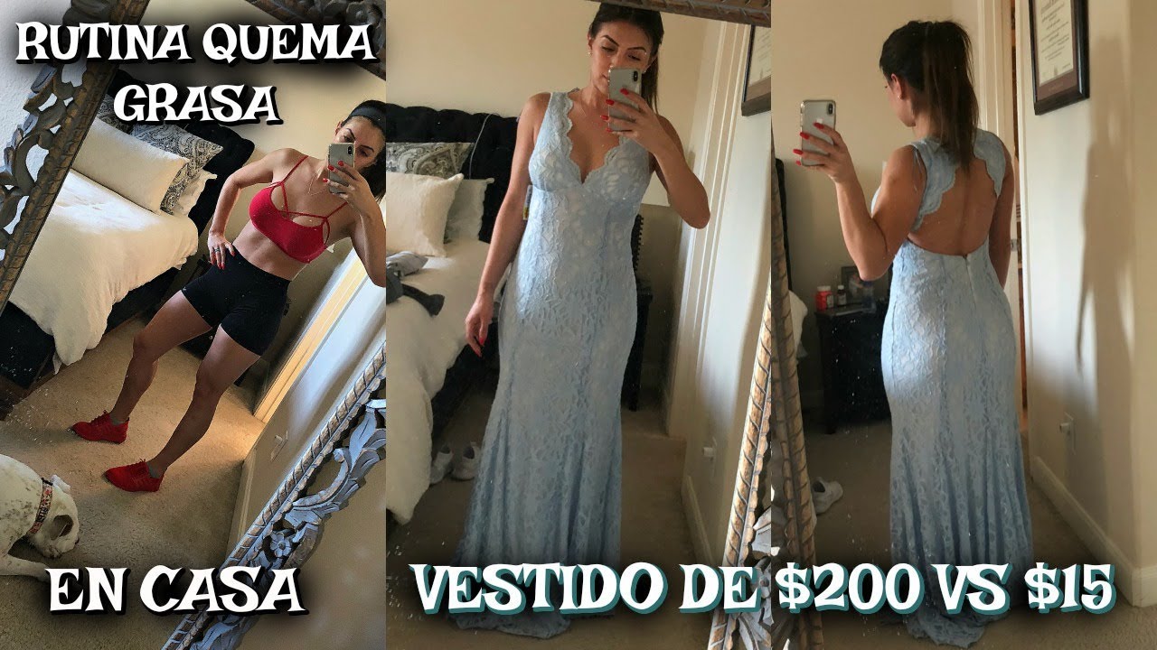 Rutina quema grasa en casa 💪🏻| Vestido de $15 vs $200 👗