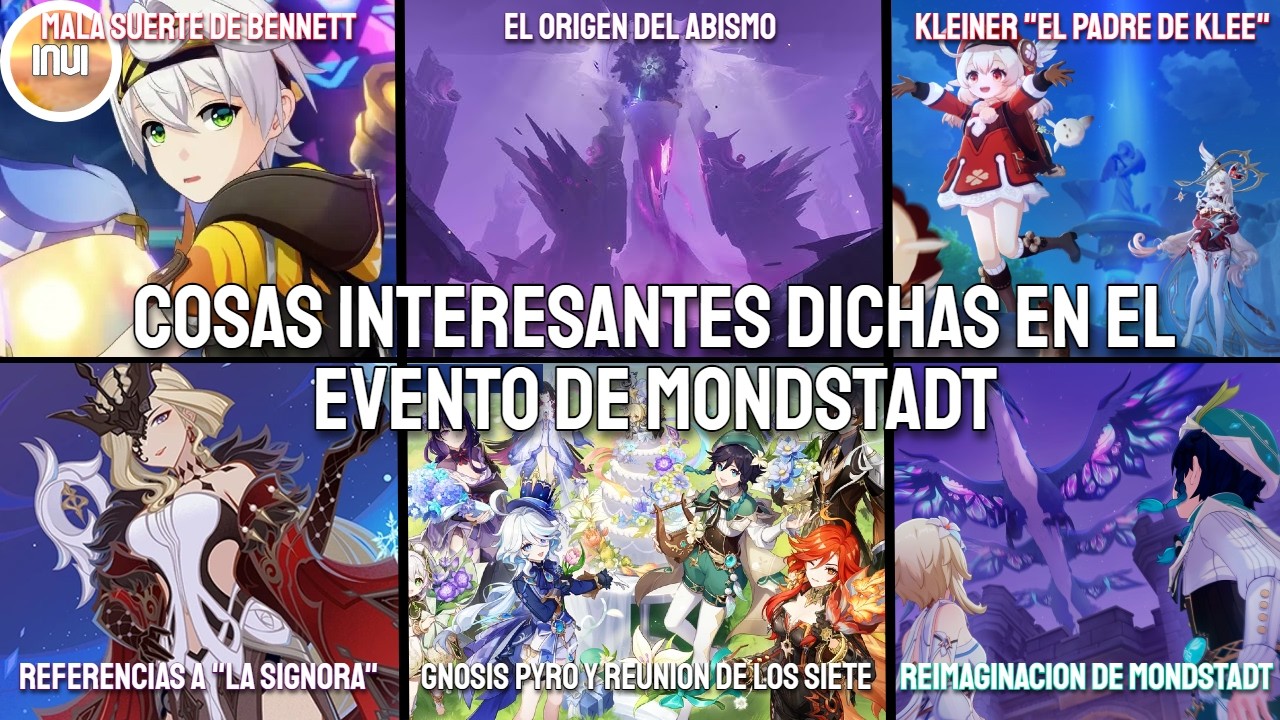Cosas interesantes dichas en el evento de Mondstadt - Invi || Genshin impact teorias