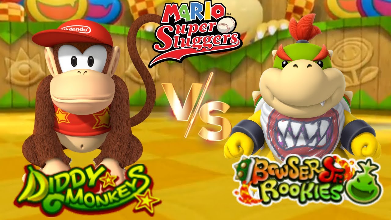 Super Mario Sluggers - Season 11 Game 8 Diddy vs Bowser Jr [Bowser Jr Playroom]