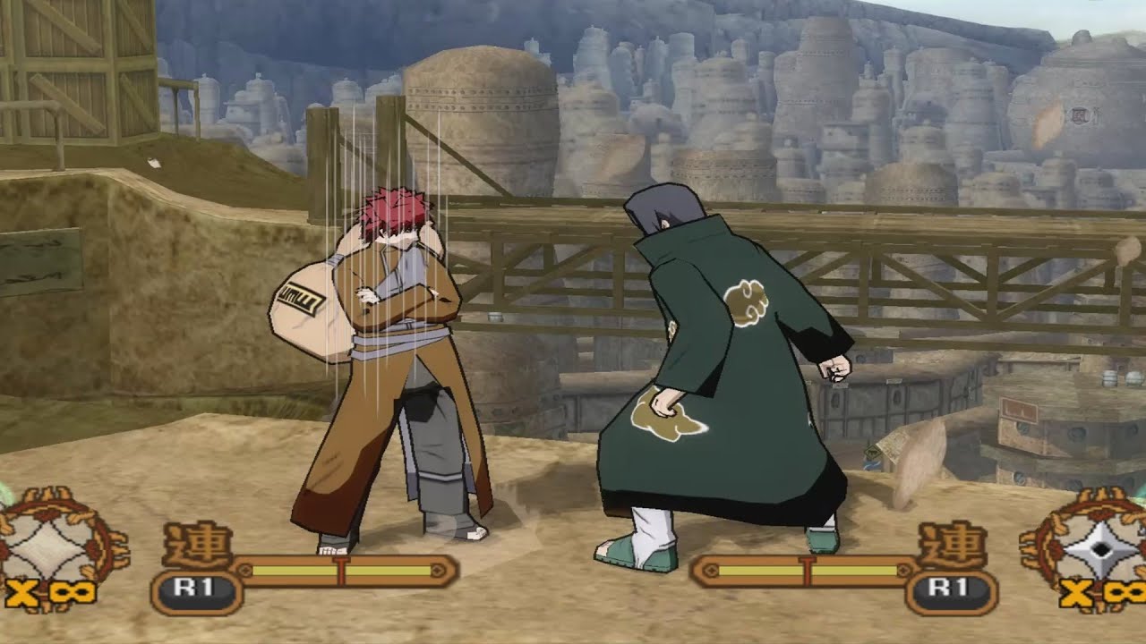{Gaara Vs Itachi} Naruto Shippuden Ultimate Ninja 5