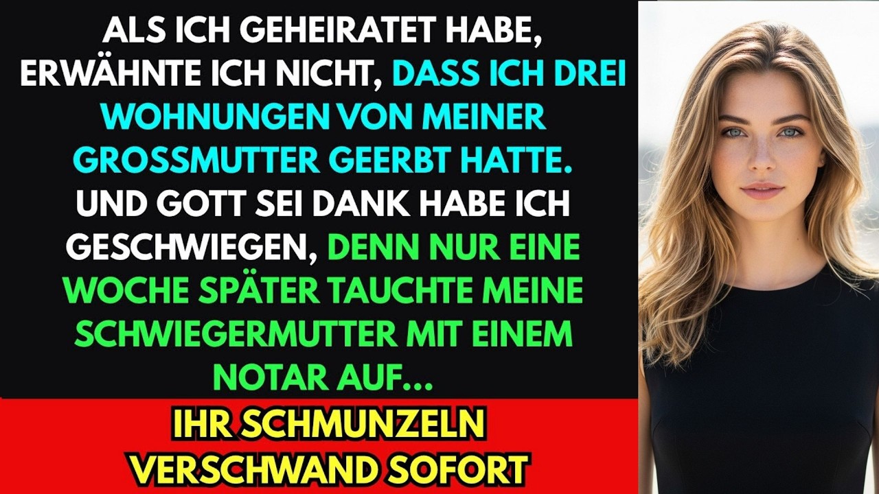 Als ich heiratete, erwähnte ich nicht, dass ich drei Wohnungen von meiner Großmutter erbte–zum Glück