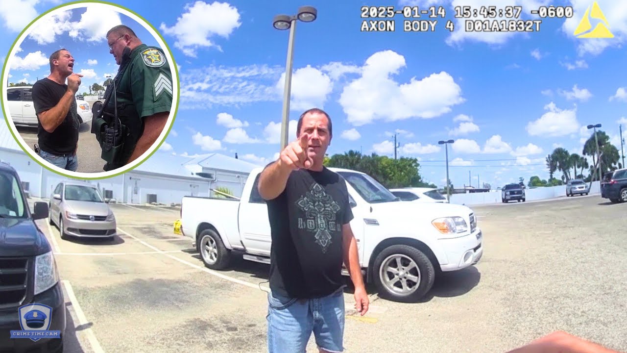 Male Karen Gets Tased, and the Crowd Cheers 