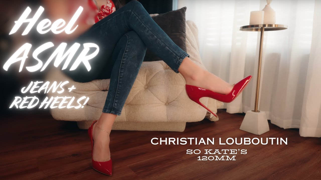 Luxury ASMR: Christian Louboutin So Kates & Skinny Jeans | Perfection!