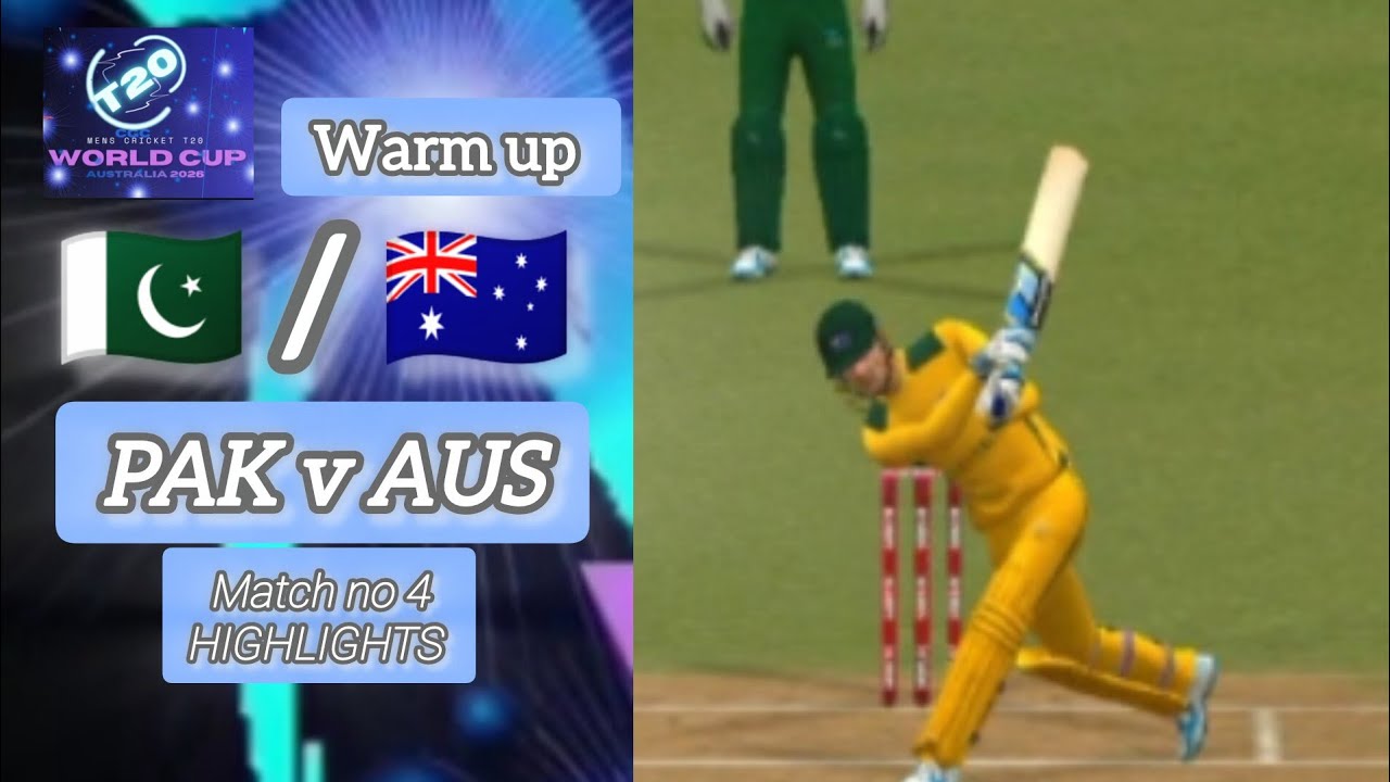 Pakistan vs Australia warm up Match 3 [Cgc.s Men's cricket t20 world cup 2026] Highlights 
