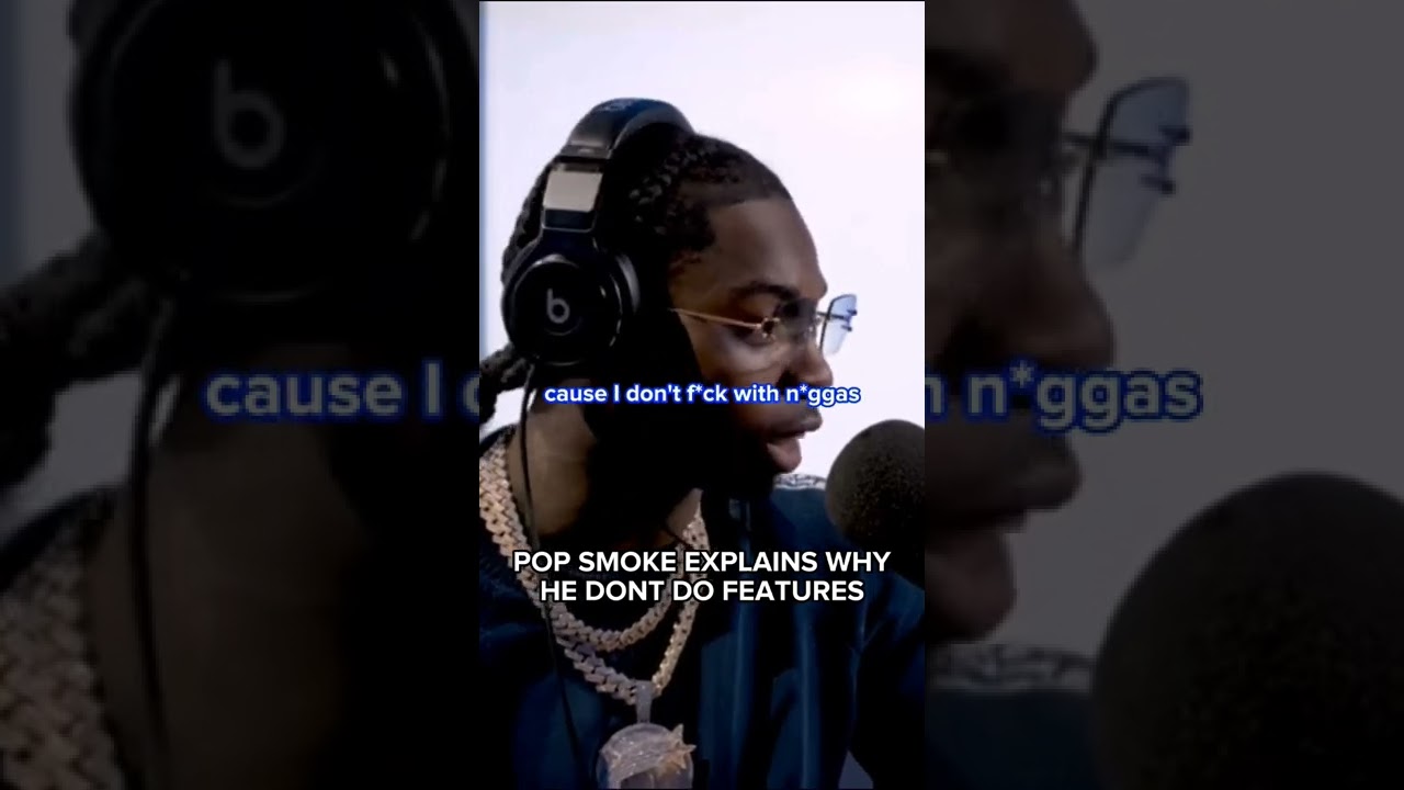 pop smoke  explains why he don't do features 💫 #popsmoke #meetthewoo #shorts
