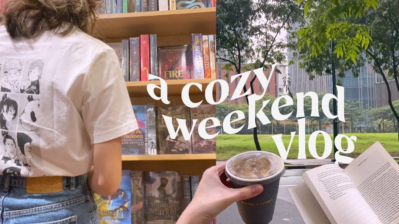 a cozy weekend 🌳 going on a date, bookstore runs, & the start of midyear classes!